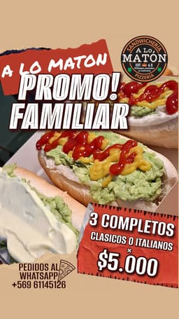 Promo Familiar 3 Completos