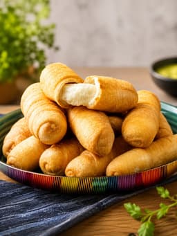 Tequeños fritos venezolanos
