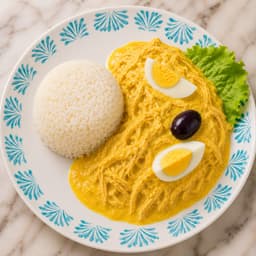 Ají de Gallina con Arroz
